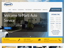 Tablet Screenshot of martiautoservice.com